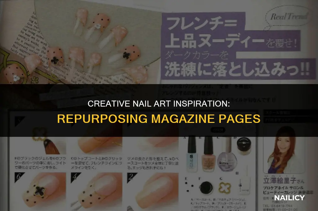 can i use magazine page for a nail design