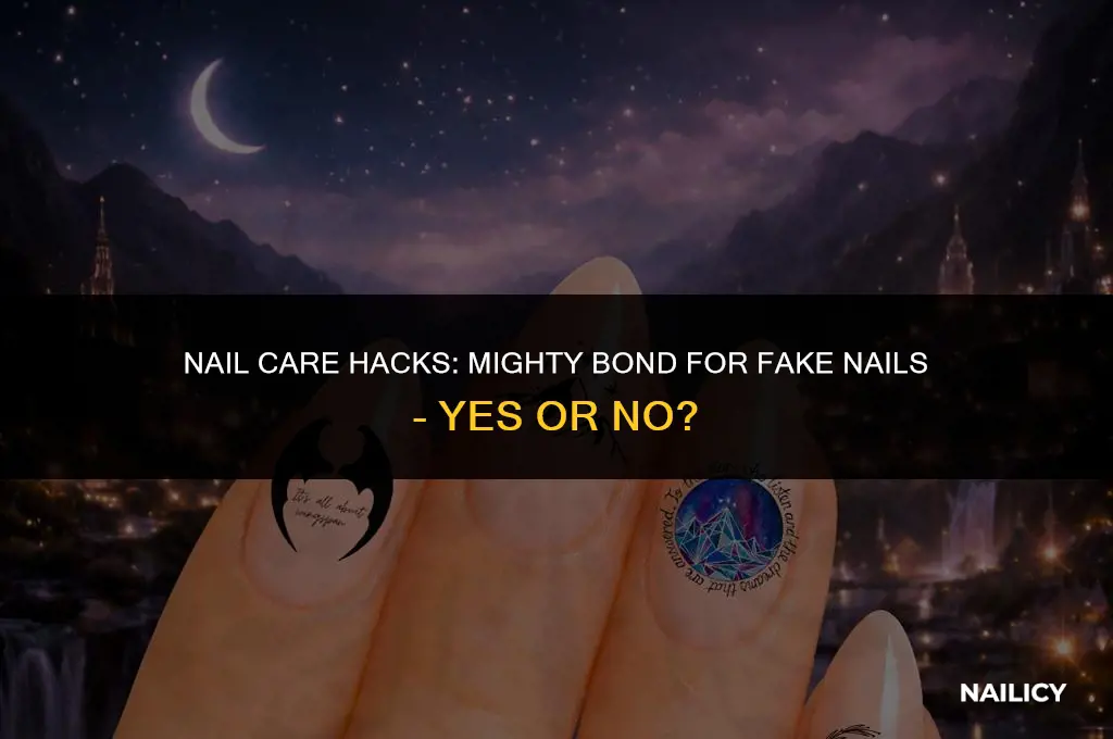 can i use mighty bond on fake nails