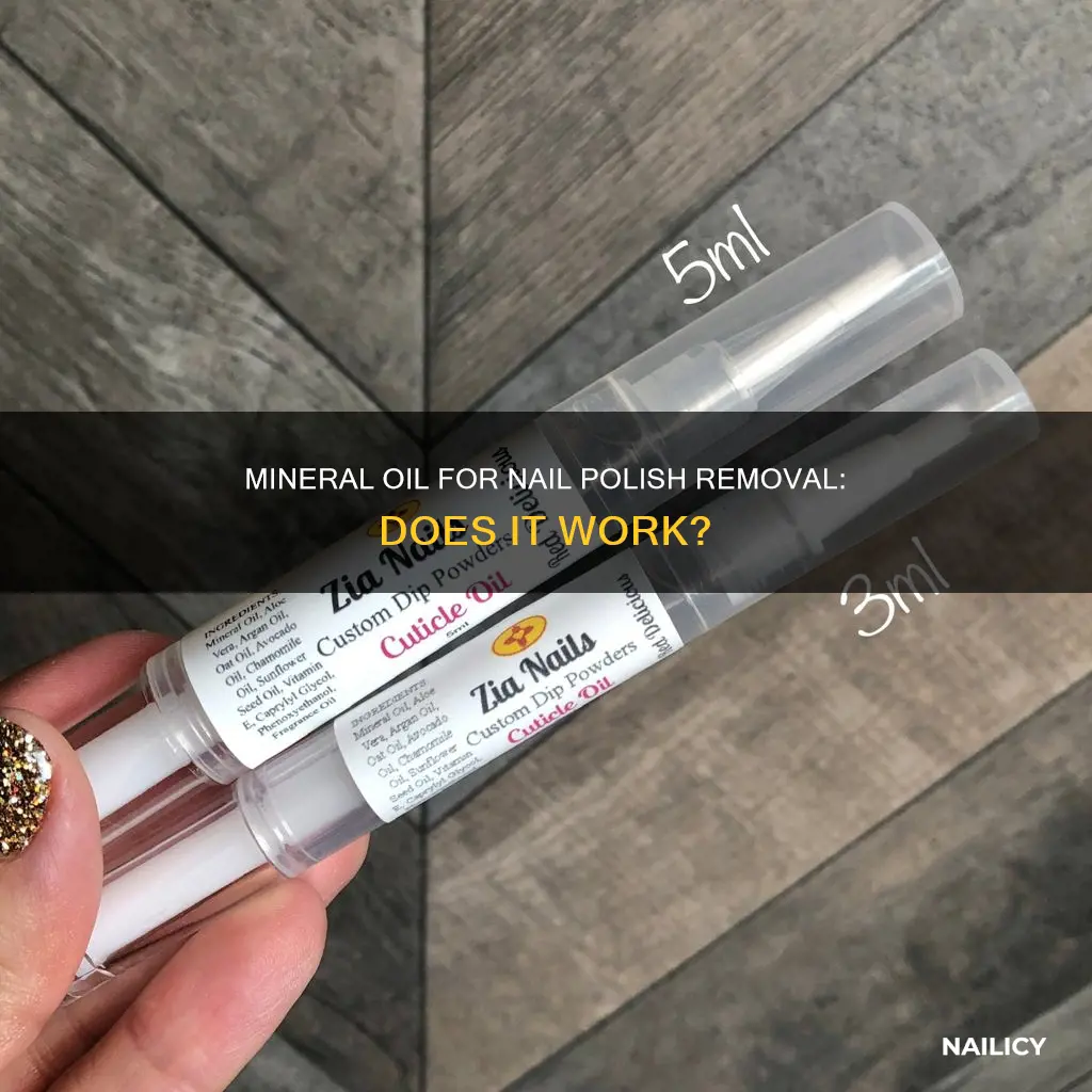 can i use mineral oil to remove nails