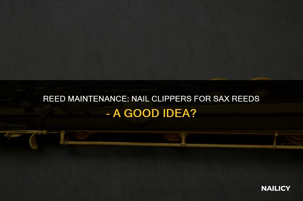 can i use nail clippers on ny sax reed