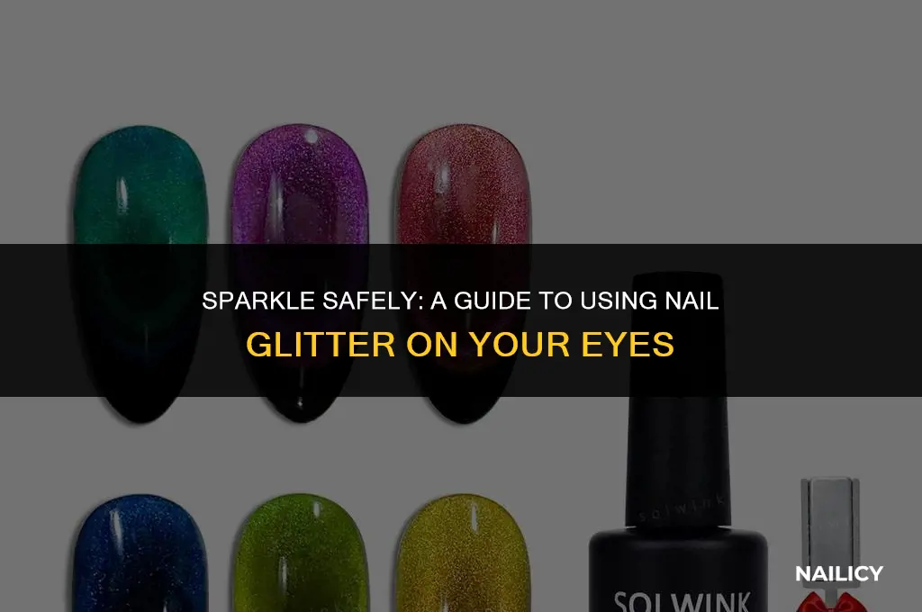 can i use nail glitter on my eyes