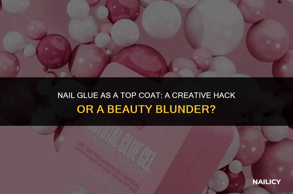 can i use nail glue as a top coat