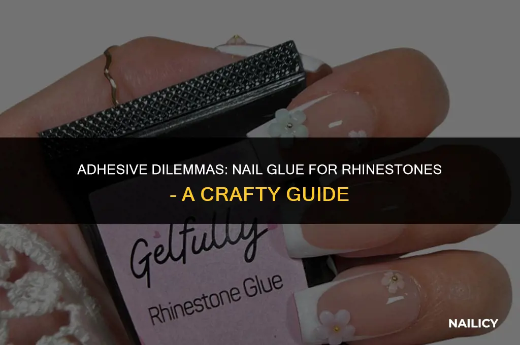 can i use nail glue for rhinestones
