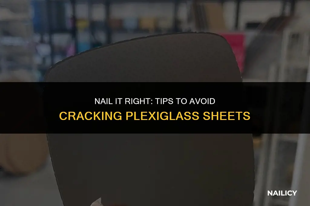 can i use nail on plexiglass sheets without cracking