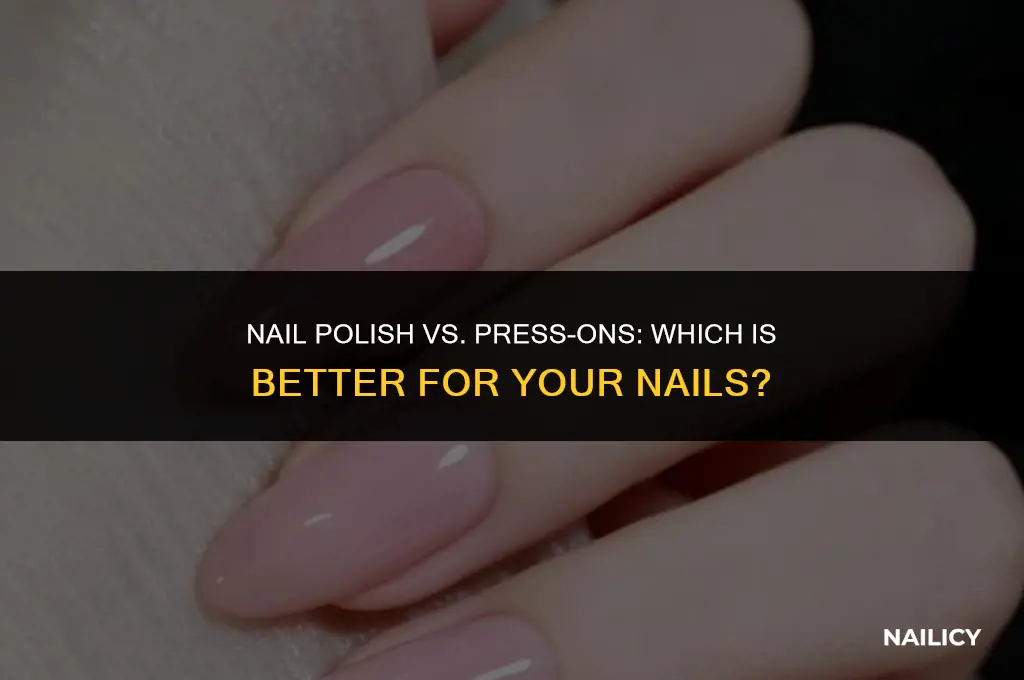 can i use nail polih for pres on nails