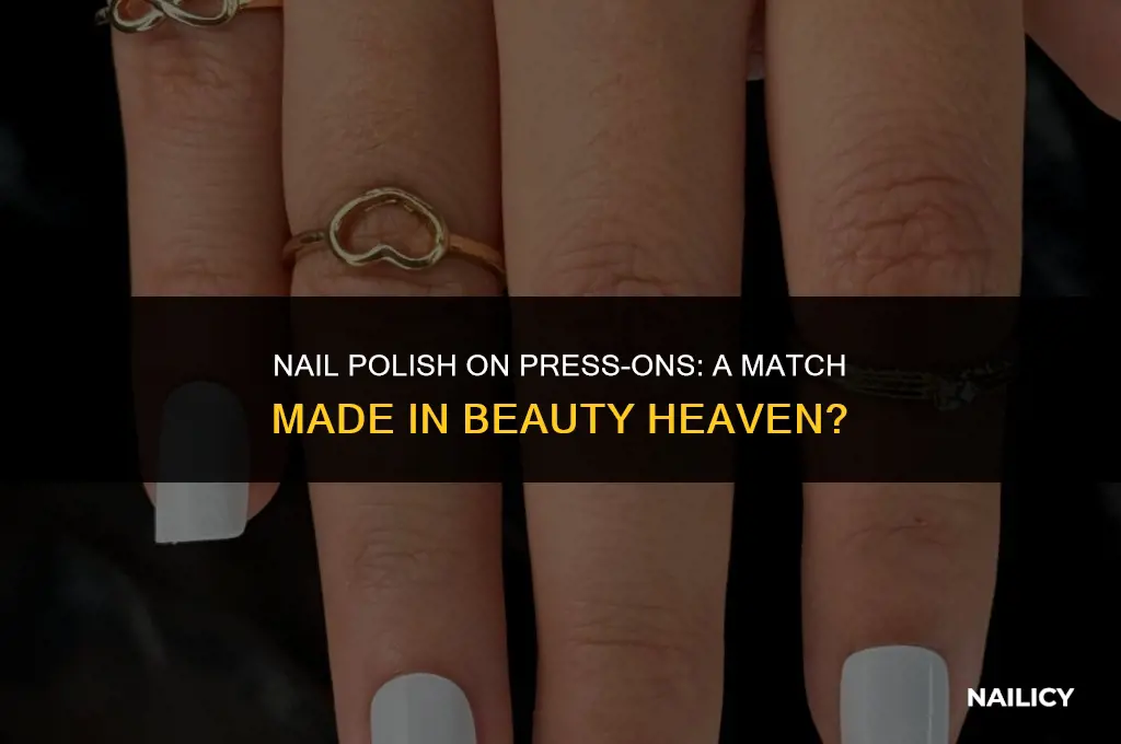 can i use nail polish for press on nails