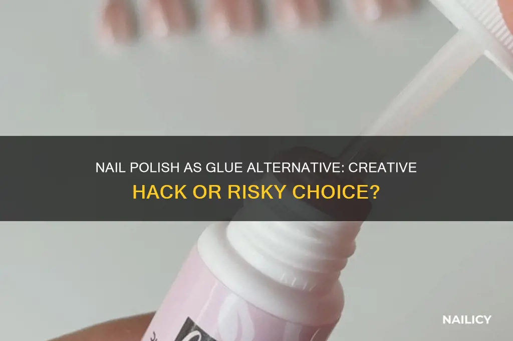can i use nail polish instead of nail glue