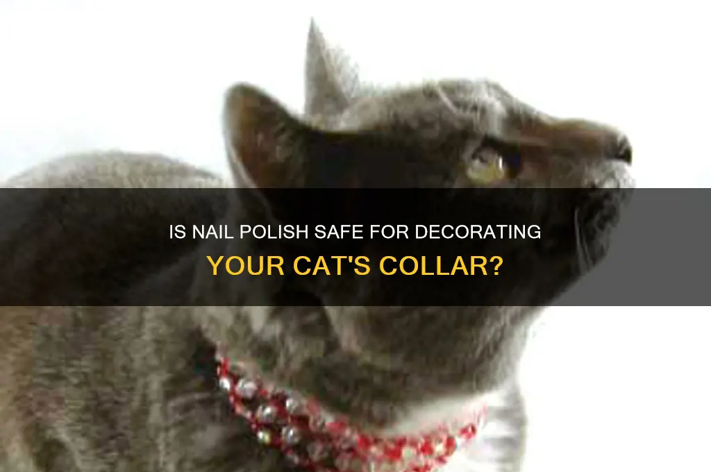 can i use nail polish on a cat collar