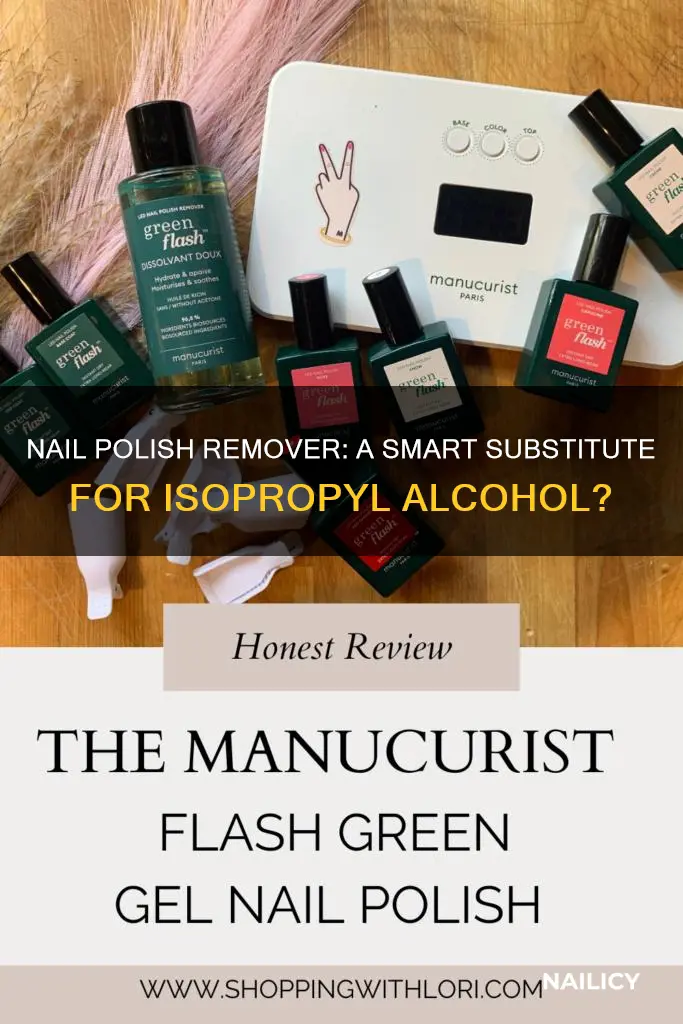can i use nail polish remover instead of isopropyl alcohol