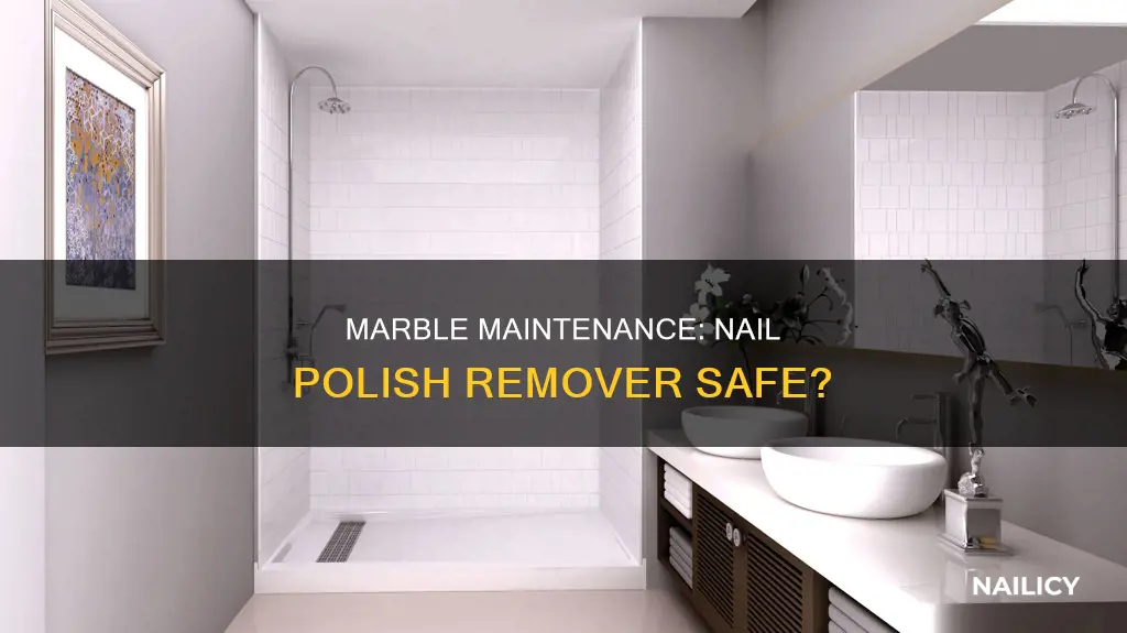 can i use nail polish remover on cultured marble