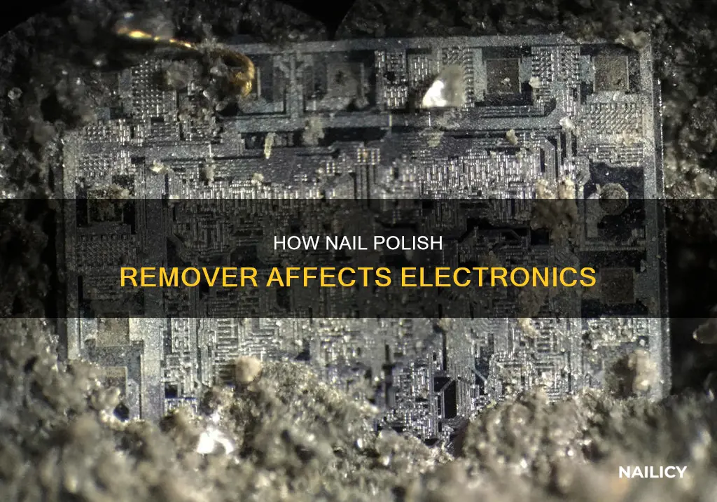 can i use nail polish remover on electronics