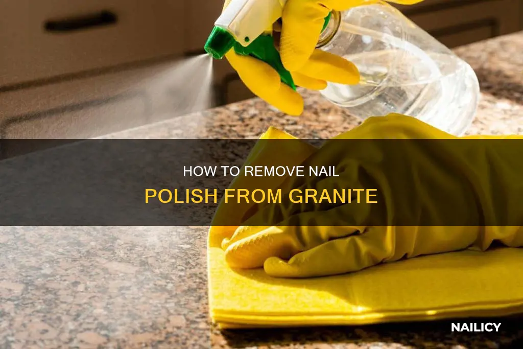 can i use nail polish remover on granite