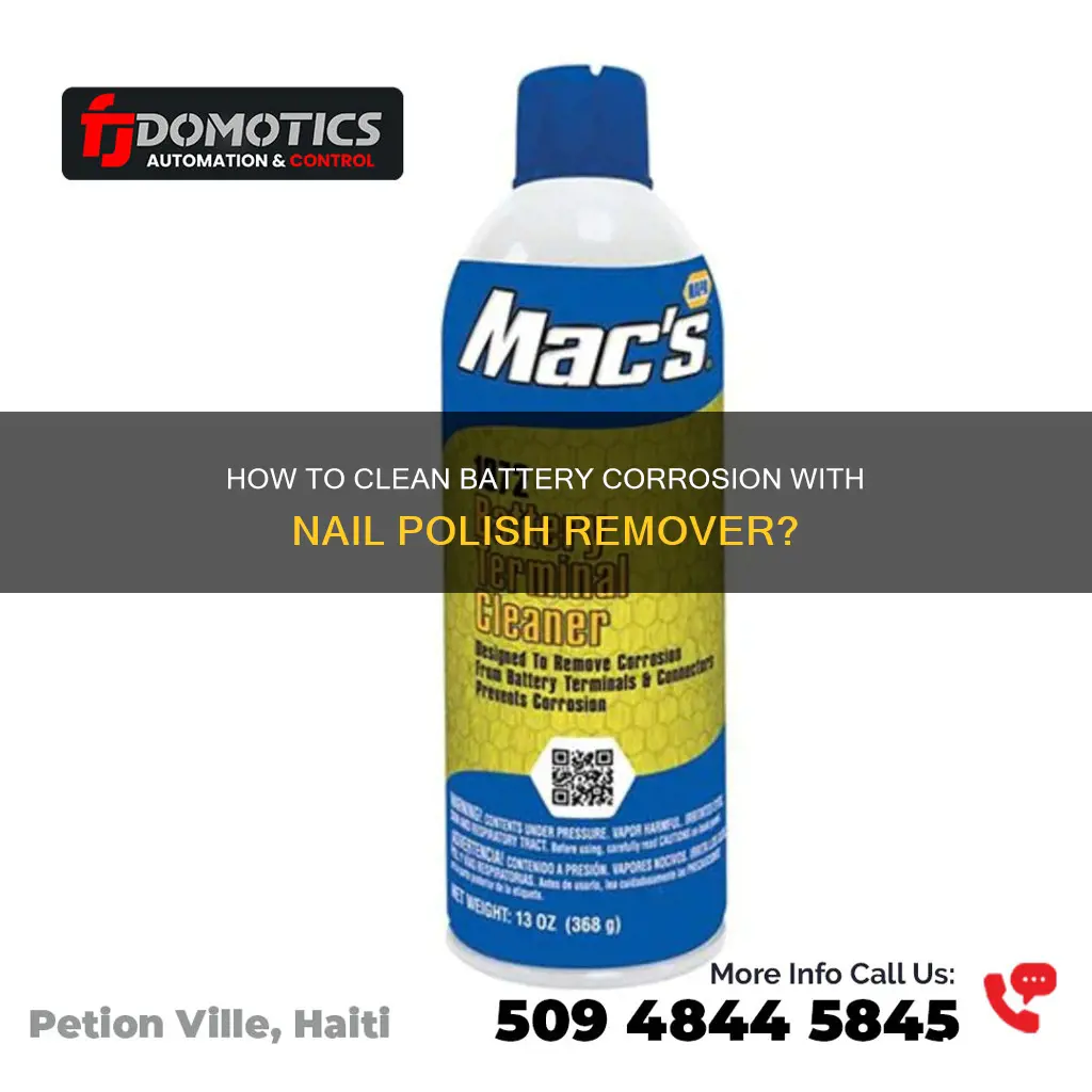 can i use nail polish remover to clean battery corrosion