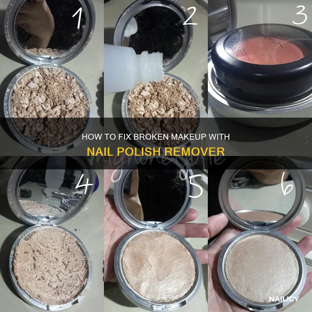 can i use nail polish remover to fix broken makeup