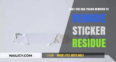 How to Remove Sticker Residue with Nail Polish Remover