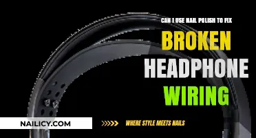 Fixing Broken Headphone Wires: Nail Polish as a Quick DIY Solution?