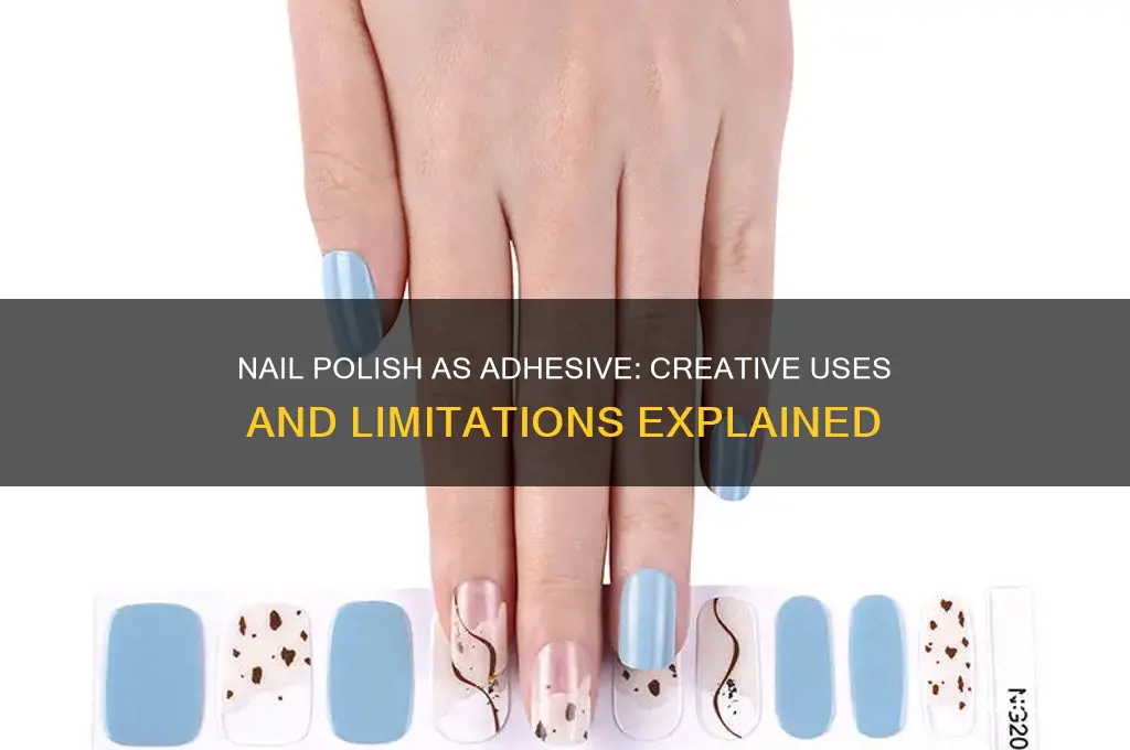 can i use nail polish to hold