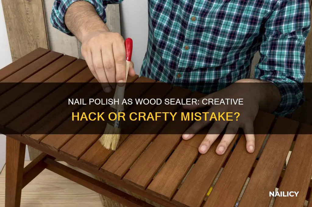 can i use nail polish to seal wood