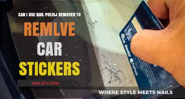 Nail Polish Remover: An Effective Way to Remove Car Stickers?
