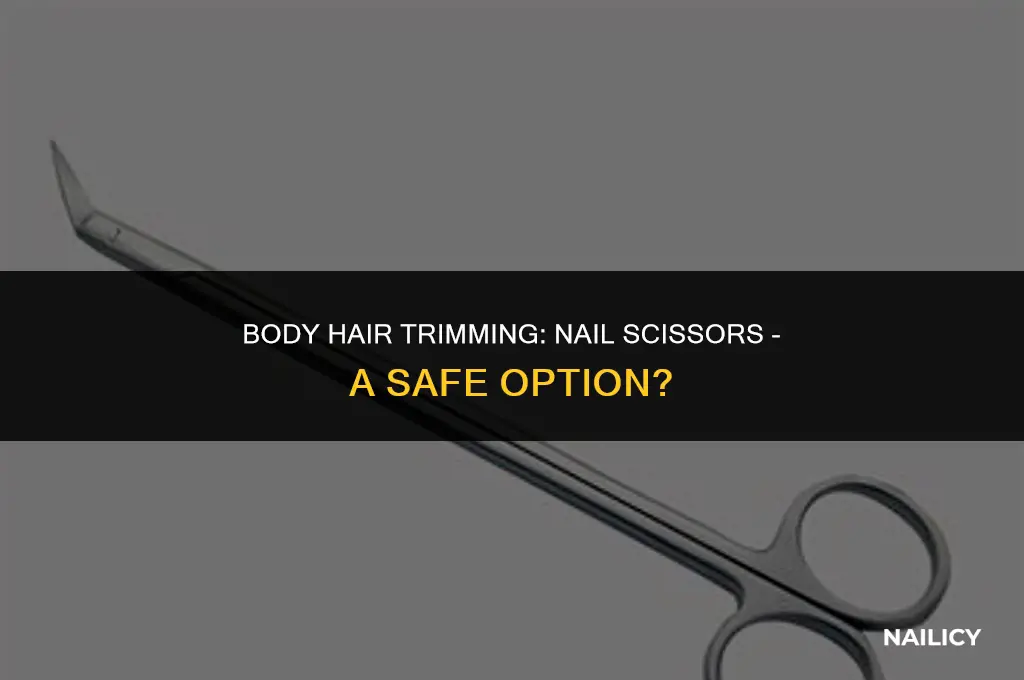 can i use nail scissors to cut body hair