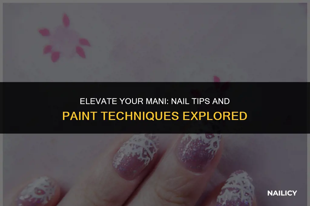 can i use nail tips andnpaint over them