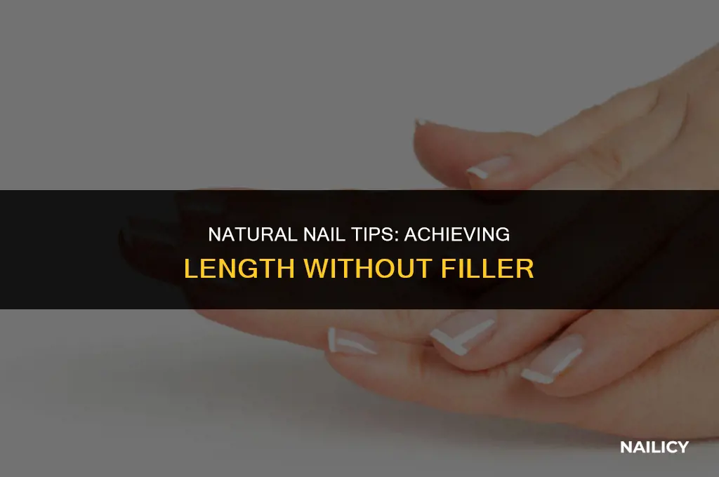 can i use nail tips without any filler