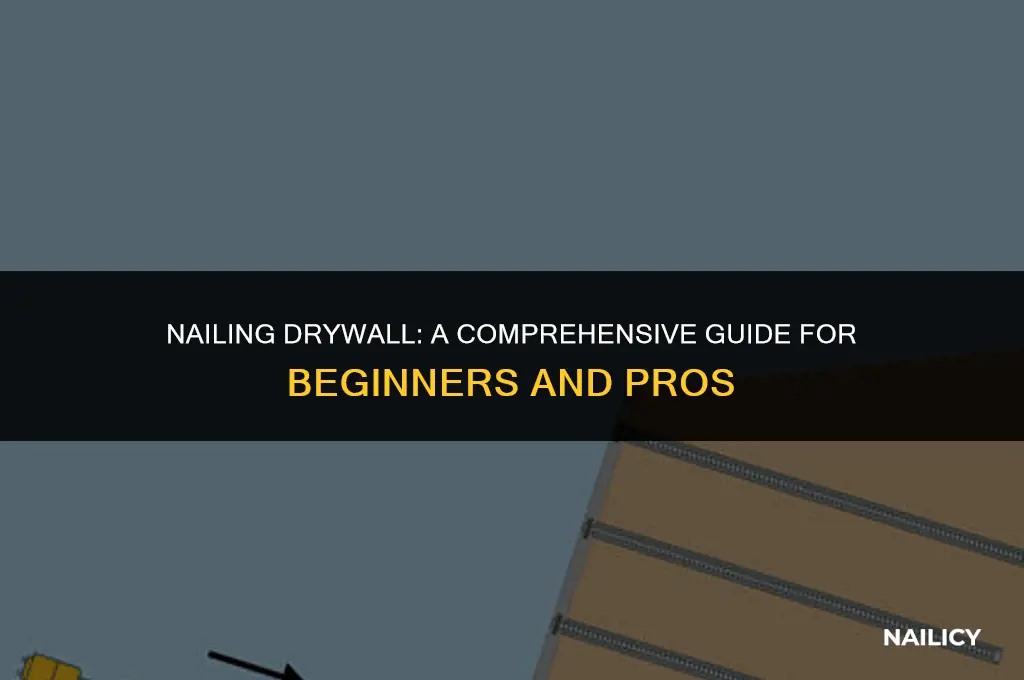 can i use nails for drywall