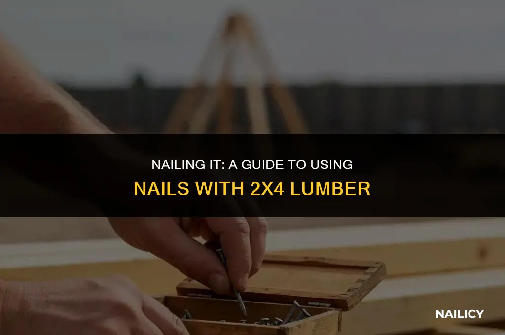 can i use nails for the 2 x 4 lumber