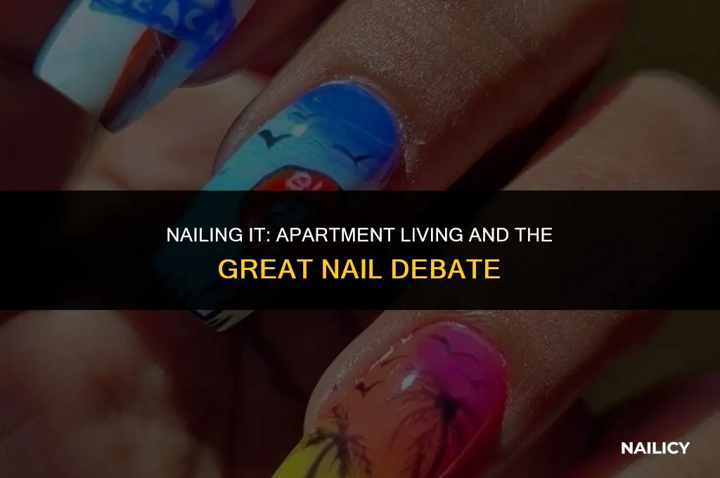 can i use nails in apartment