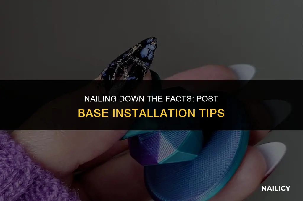 can i use nails in post base