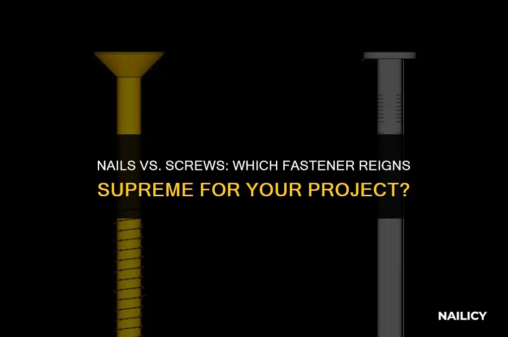 can i use nails instead of screws