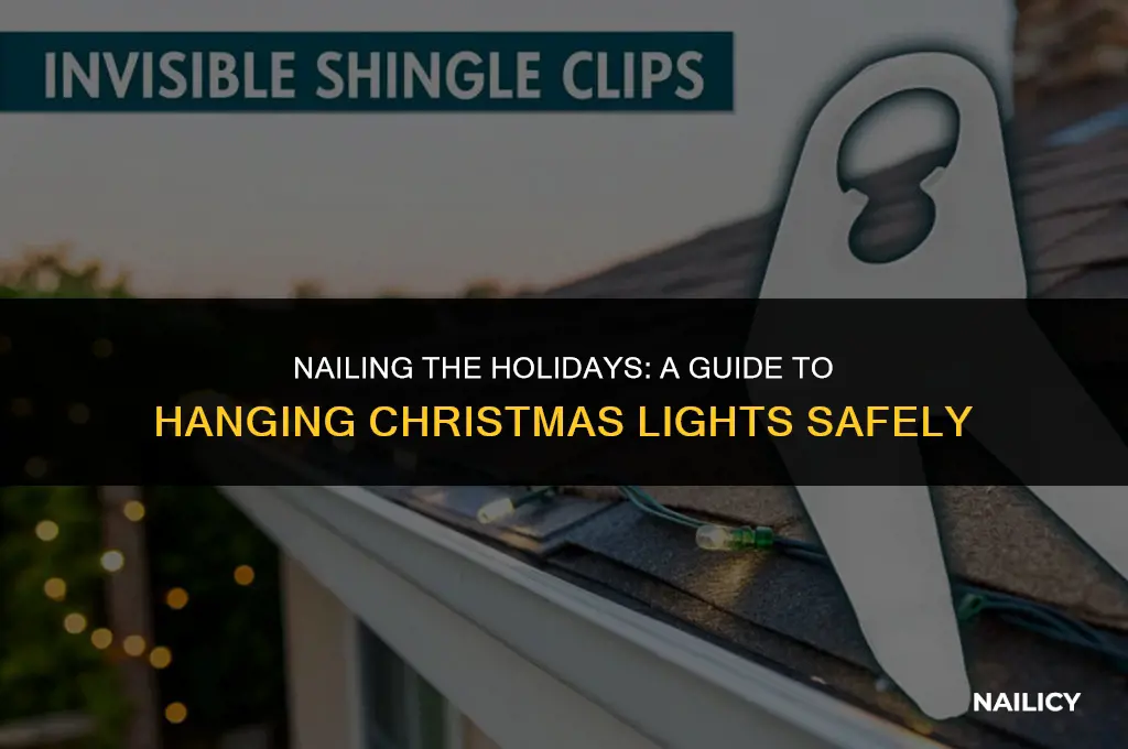can i use nails to hang christmas lights