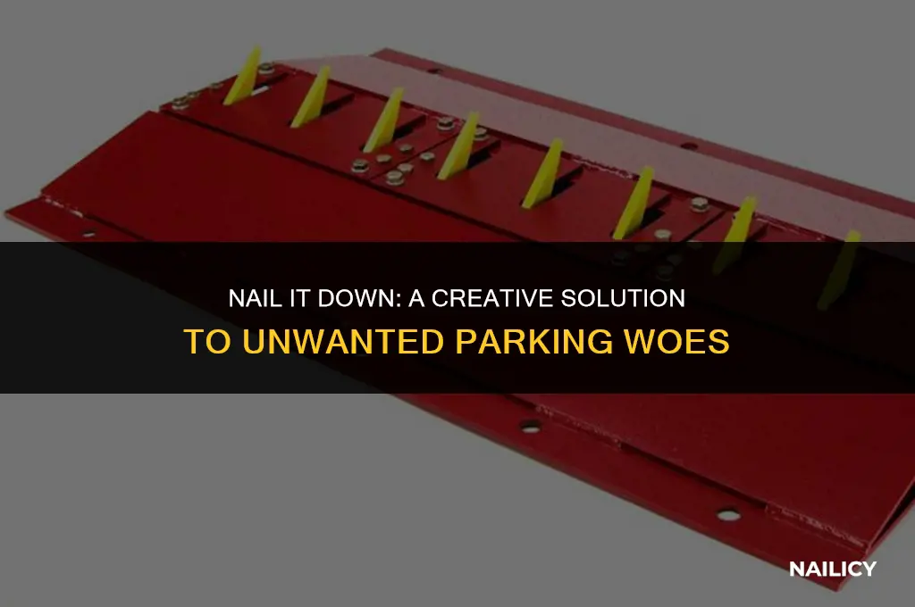 can i use nails to stop unwanted parking