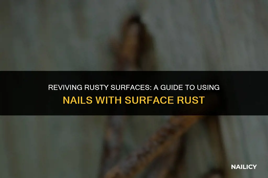 can i use nails with surface rust