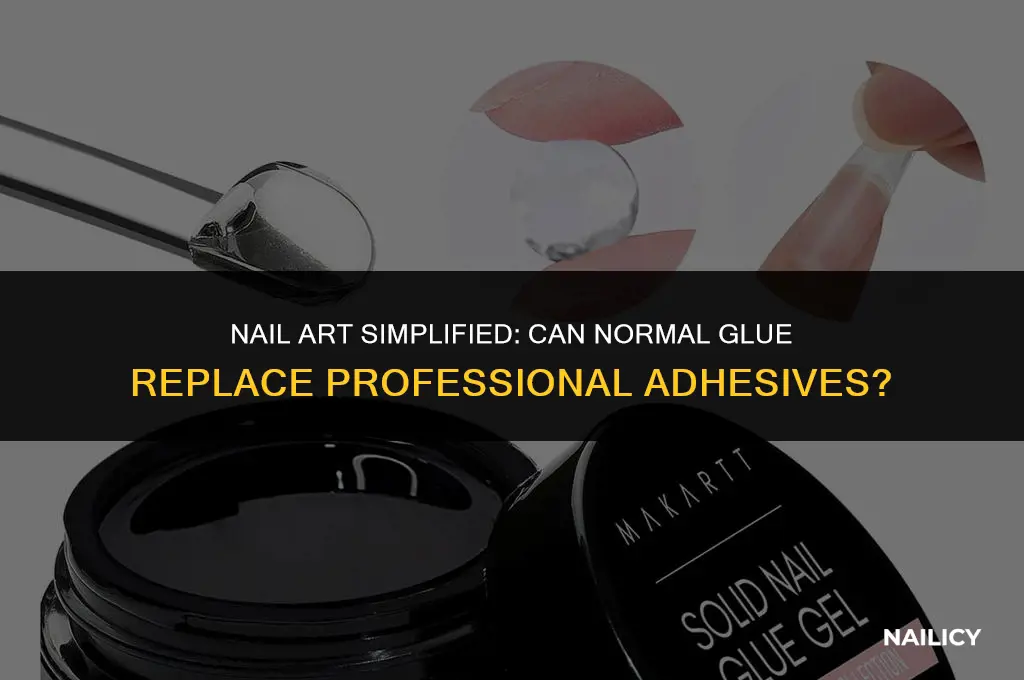 can i use normal glue for fake nails