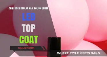 Regular Nail Polish with LED Top Coat: Compatibility and Tips