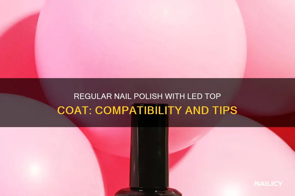 can i use regular nail polish under led top coat