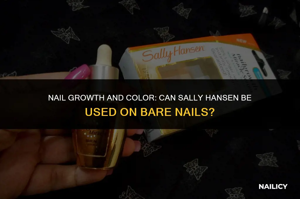 can i use sally hansen nailgrowth color on bare nails