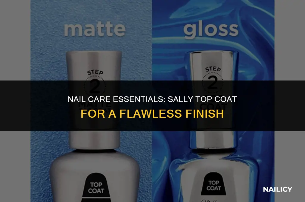 can i use sally top coat on my nails