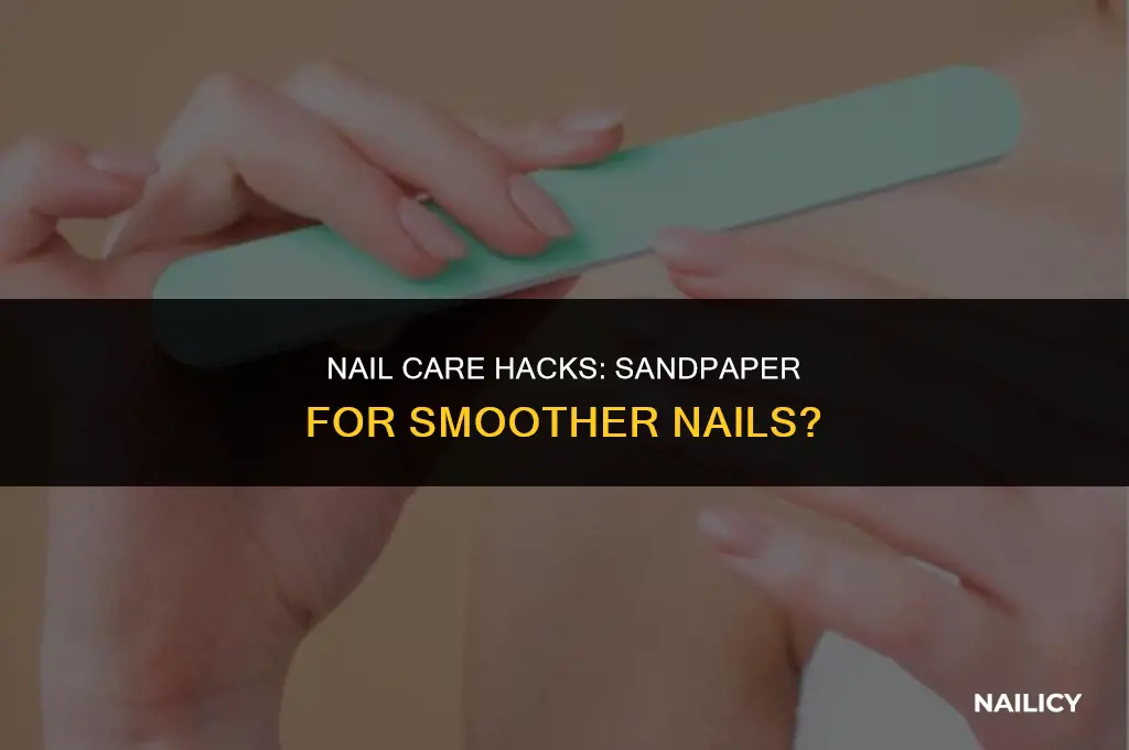can i use sandpaper on my nails