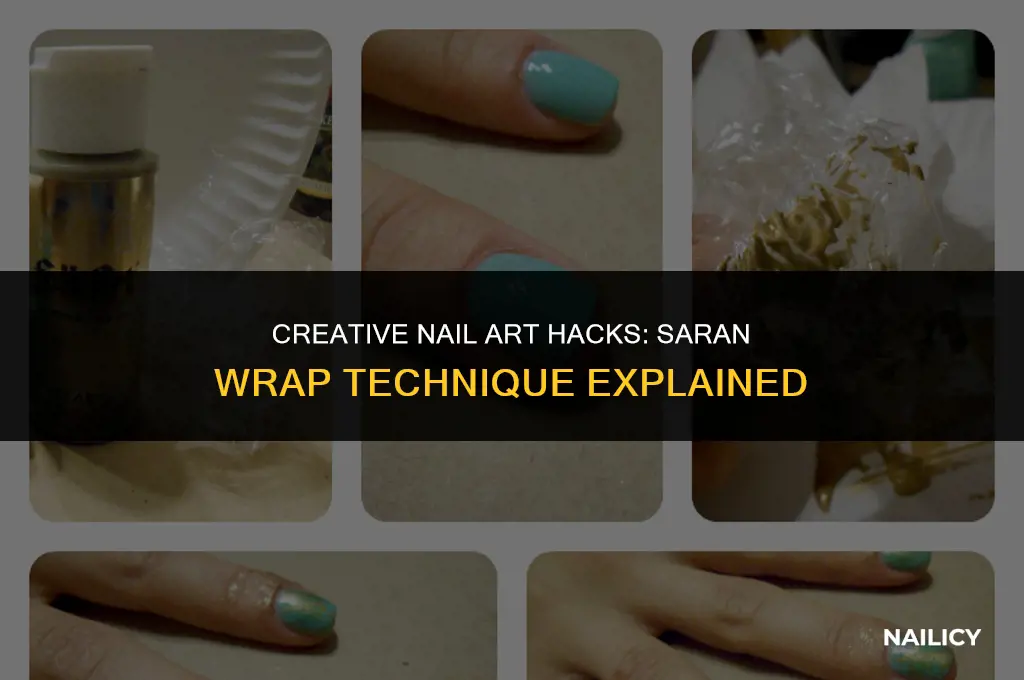 can i use saran wrap to make nail art