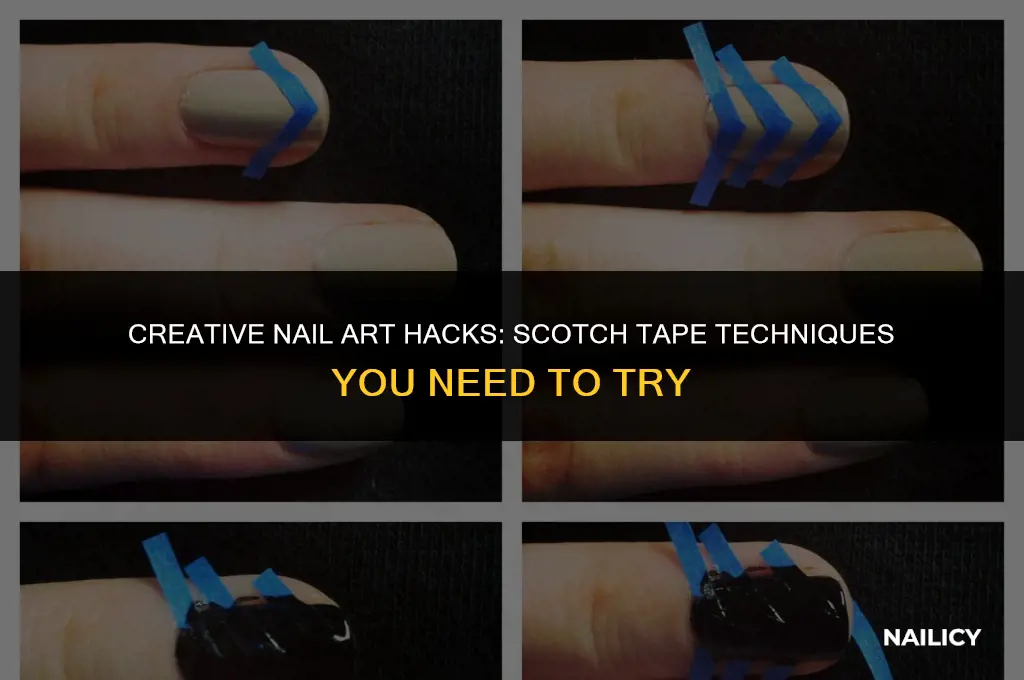 can i use scotch tape for nail art