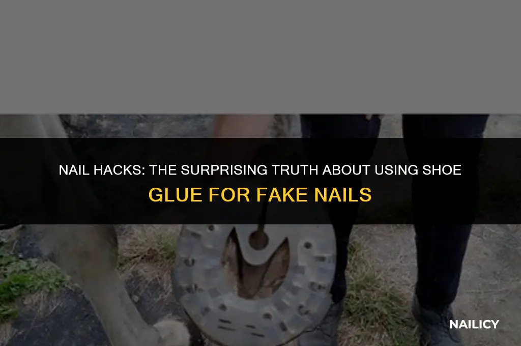 can i use shoe glue for fake nails