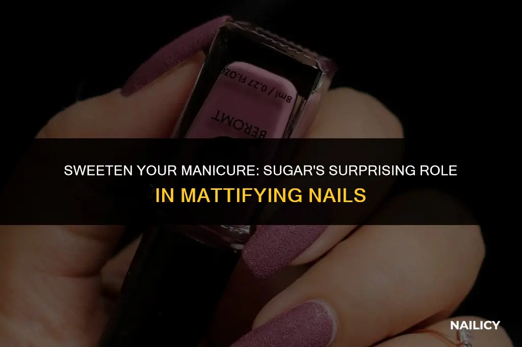 can i use sugar to matte nails