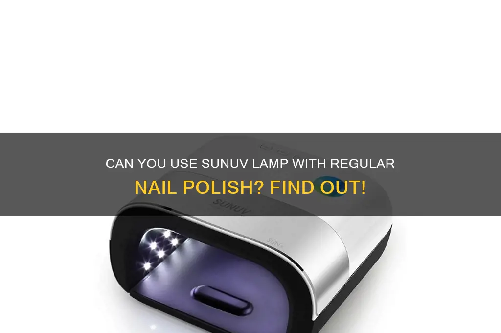 can i use sunuv with regular nail polish