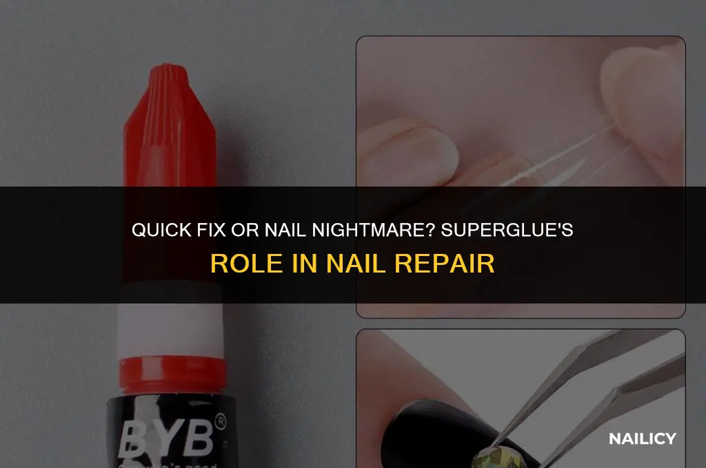 can i use super glue on a broken nail