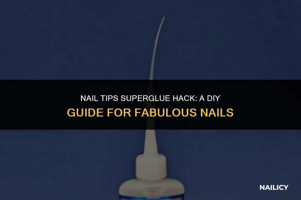 can i use superglue for nail tips