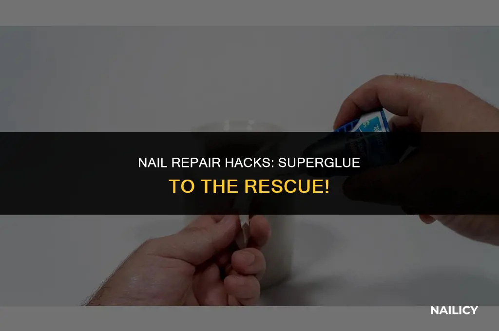 can i use superglue to fix a broken nail