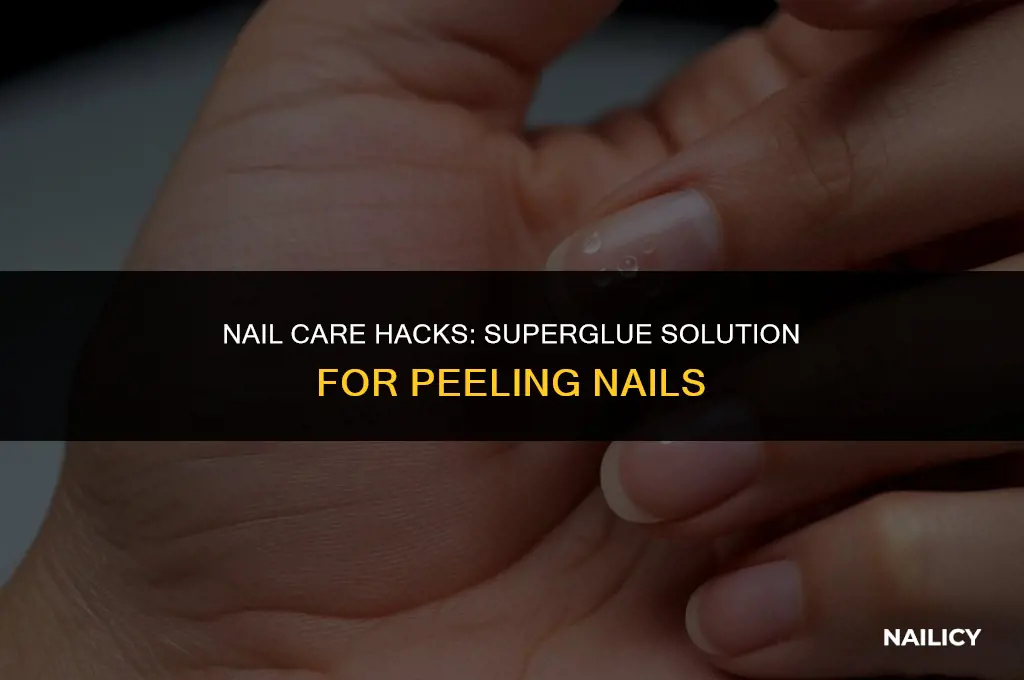 can i use superglue to stop my nails from peeling