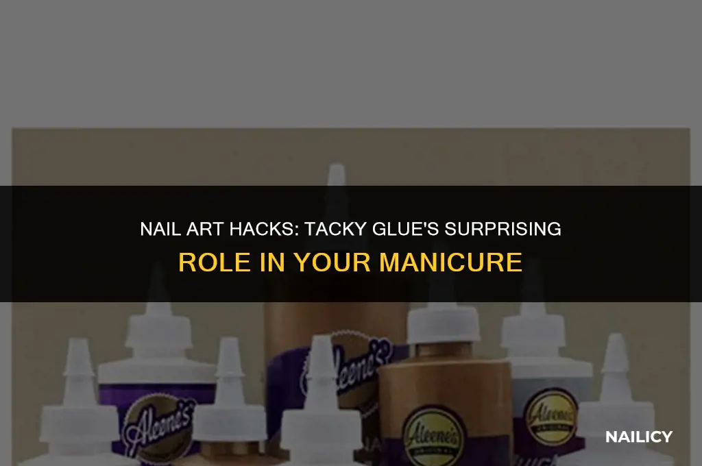 can i use tacky glue in my nails